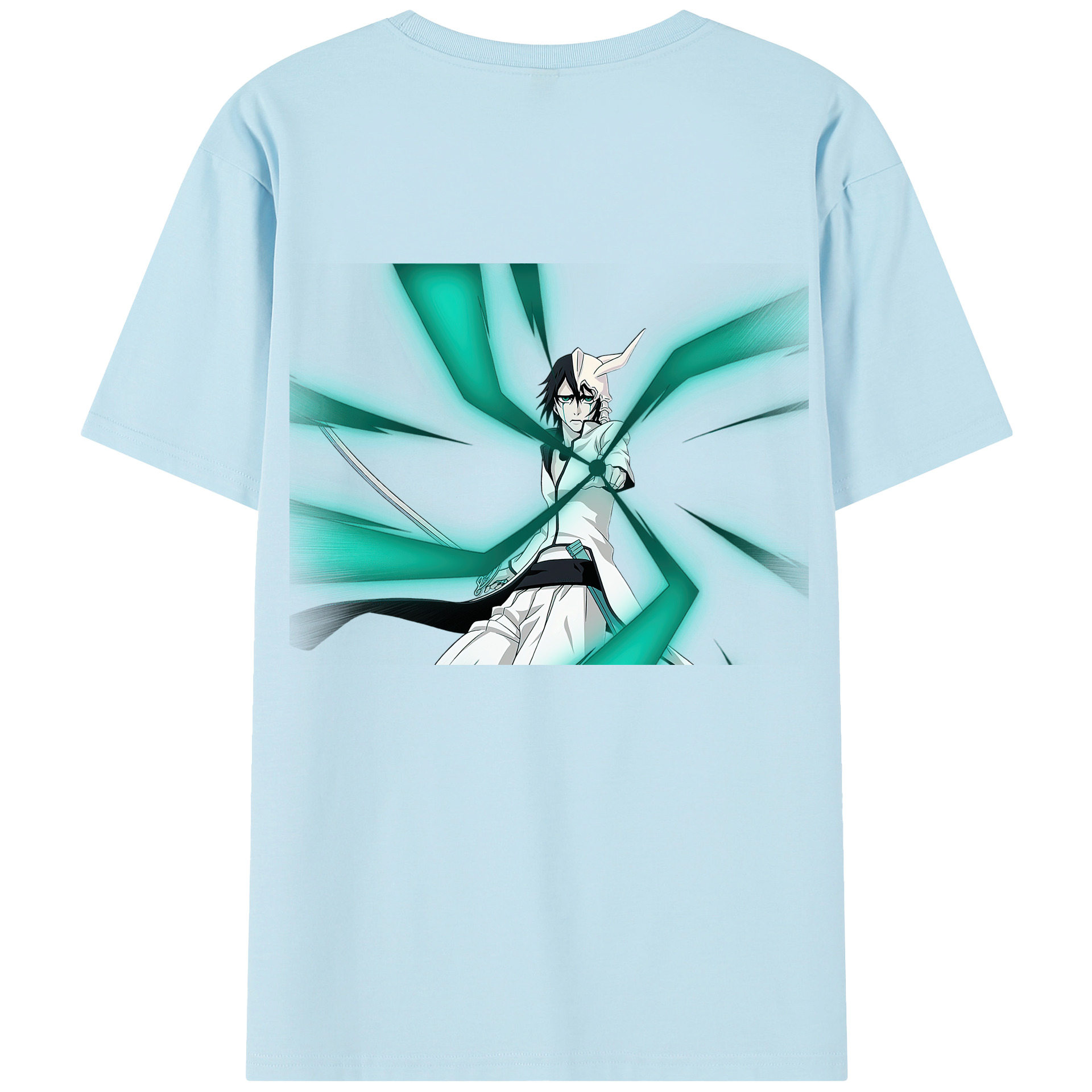 （画像用） ブリーチ ウルキオラ·シファー BLEACH Ulquiorra cifer 綿100％半袖Tシャツ（背面プリント）